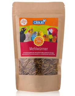 Claus Mehlwürmer Ziervögel  75 g